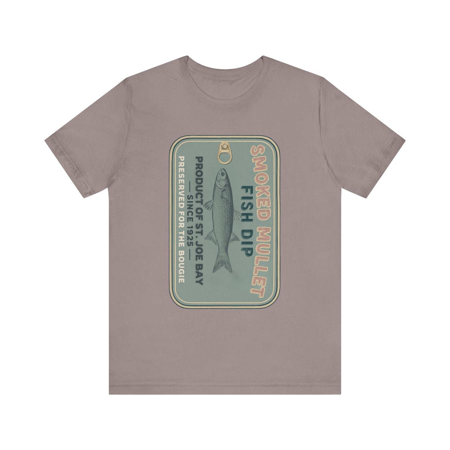 Smoked Mullet Dip Fish Tin Fisherman Core Unisex Tee