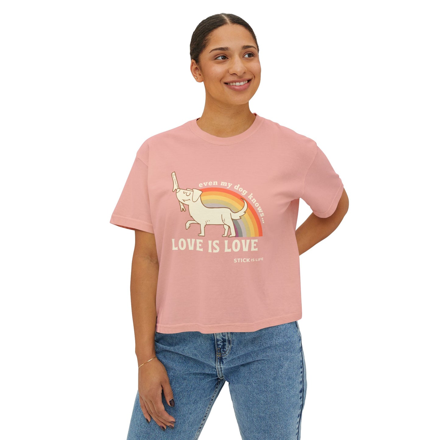 Pride Love is Love Women's Boxy Tee