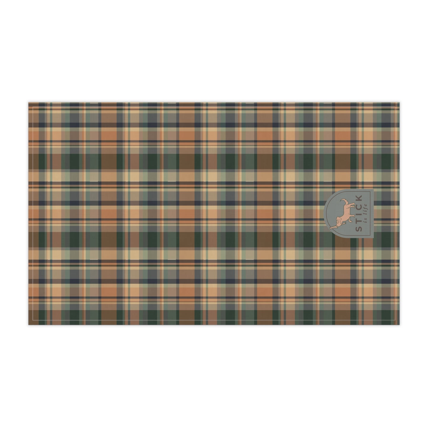 Plaid Fall Tea Towel – Eco-Friendly Kitchen Decor