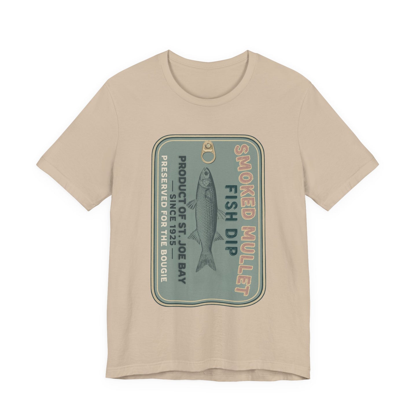 Smoked Mullet Dip Fish Tin Fisherman Core Unisex Tee