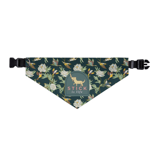 Vintage Birds Pet Bandana Collar