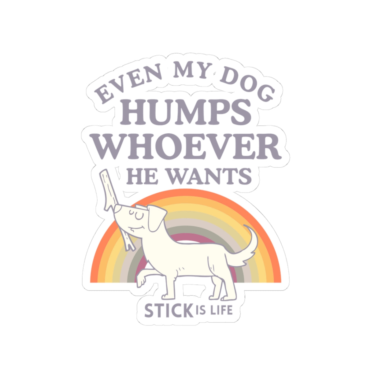 Pride Dog Humps Die-Cut Stickers