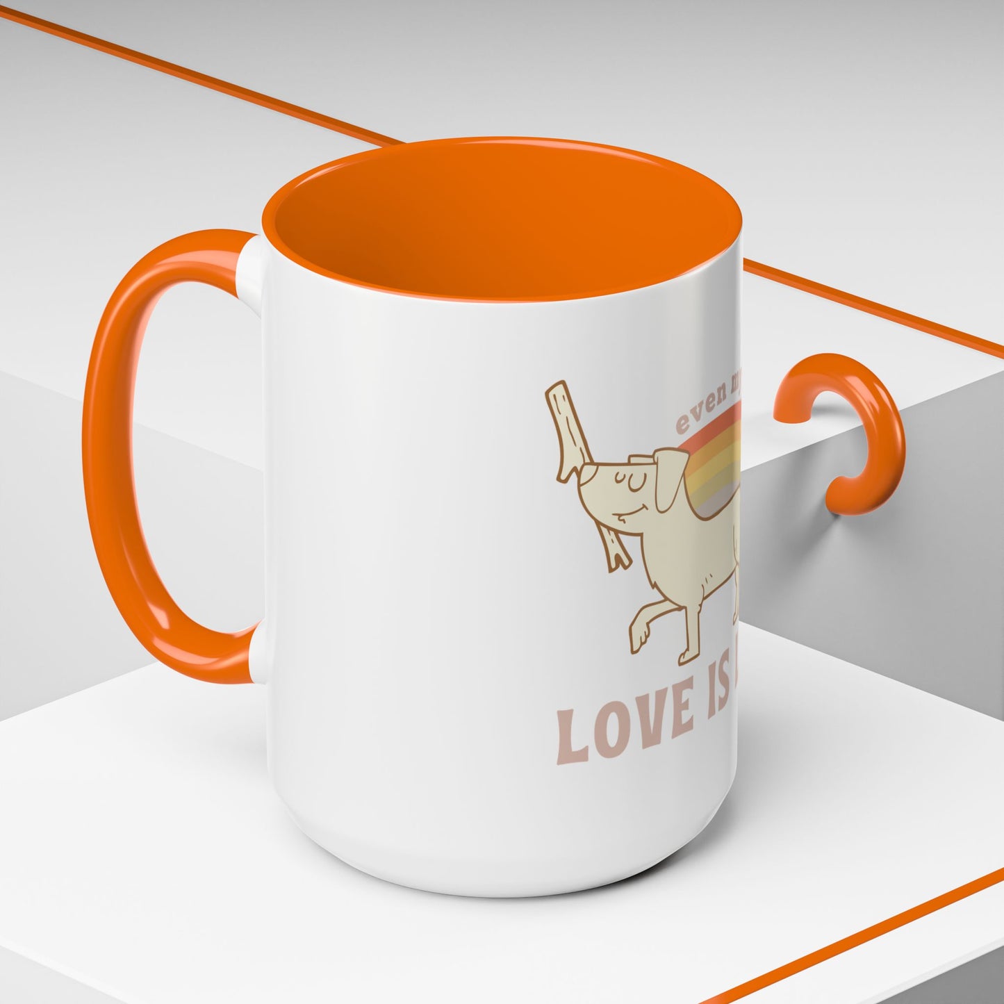 PRIDE Dog Lover Coffee Mug - "Love is Love"