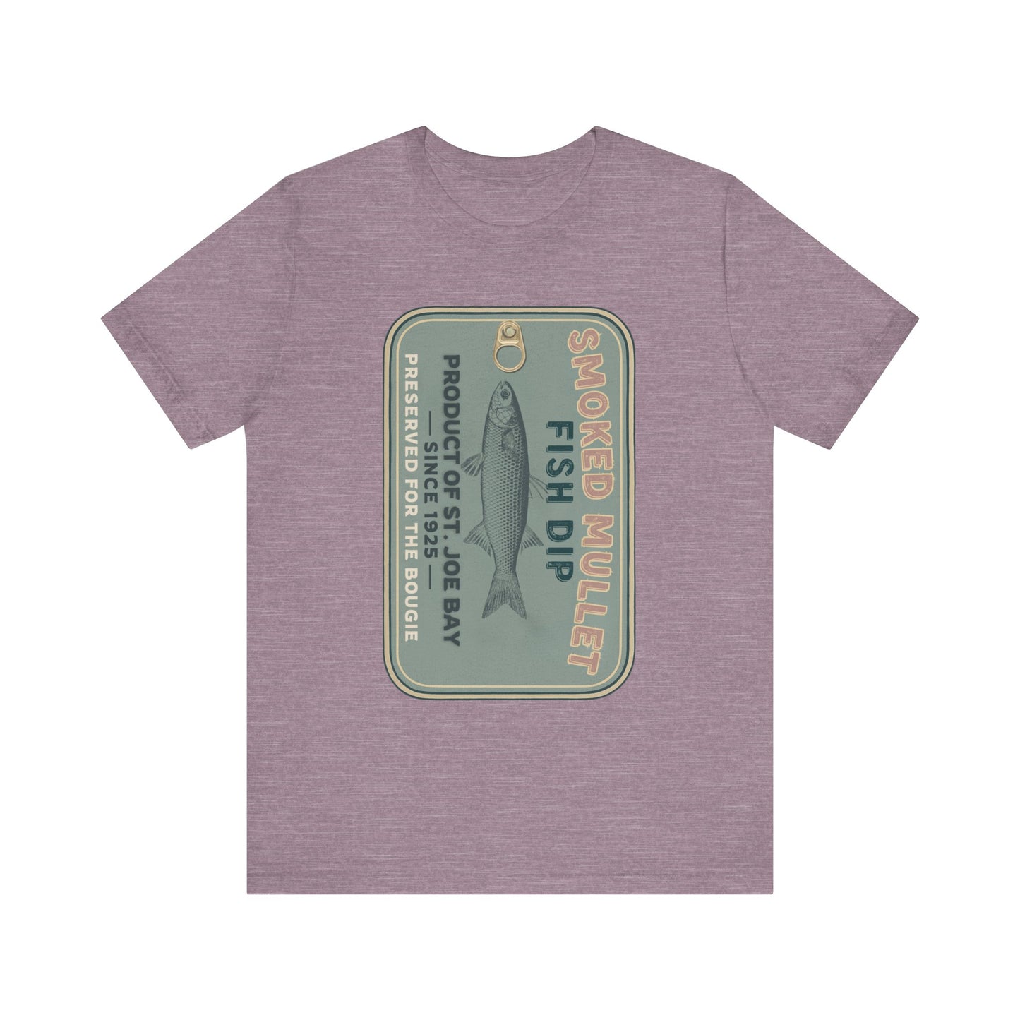 Smoked Mullet Dip Fish Tin Fisherman Core Unisex Tee