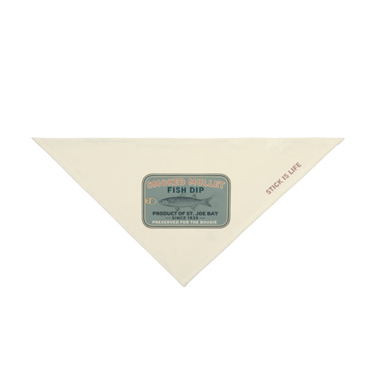 Pet Bandana - Smoked Mullet Fish Dip Design