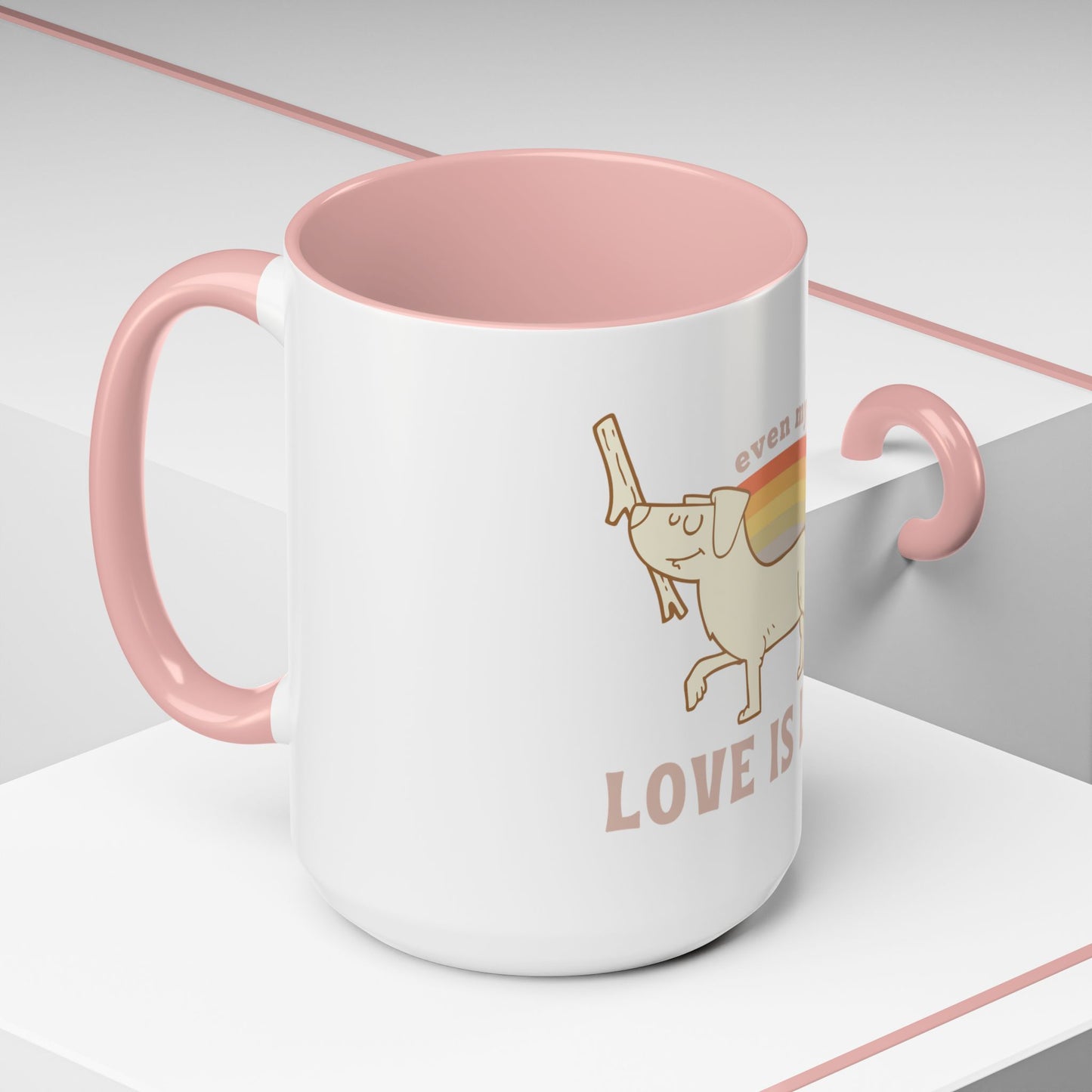 PRIDE Dog Lover Coffee Mug - "Love is Love"