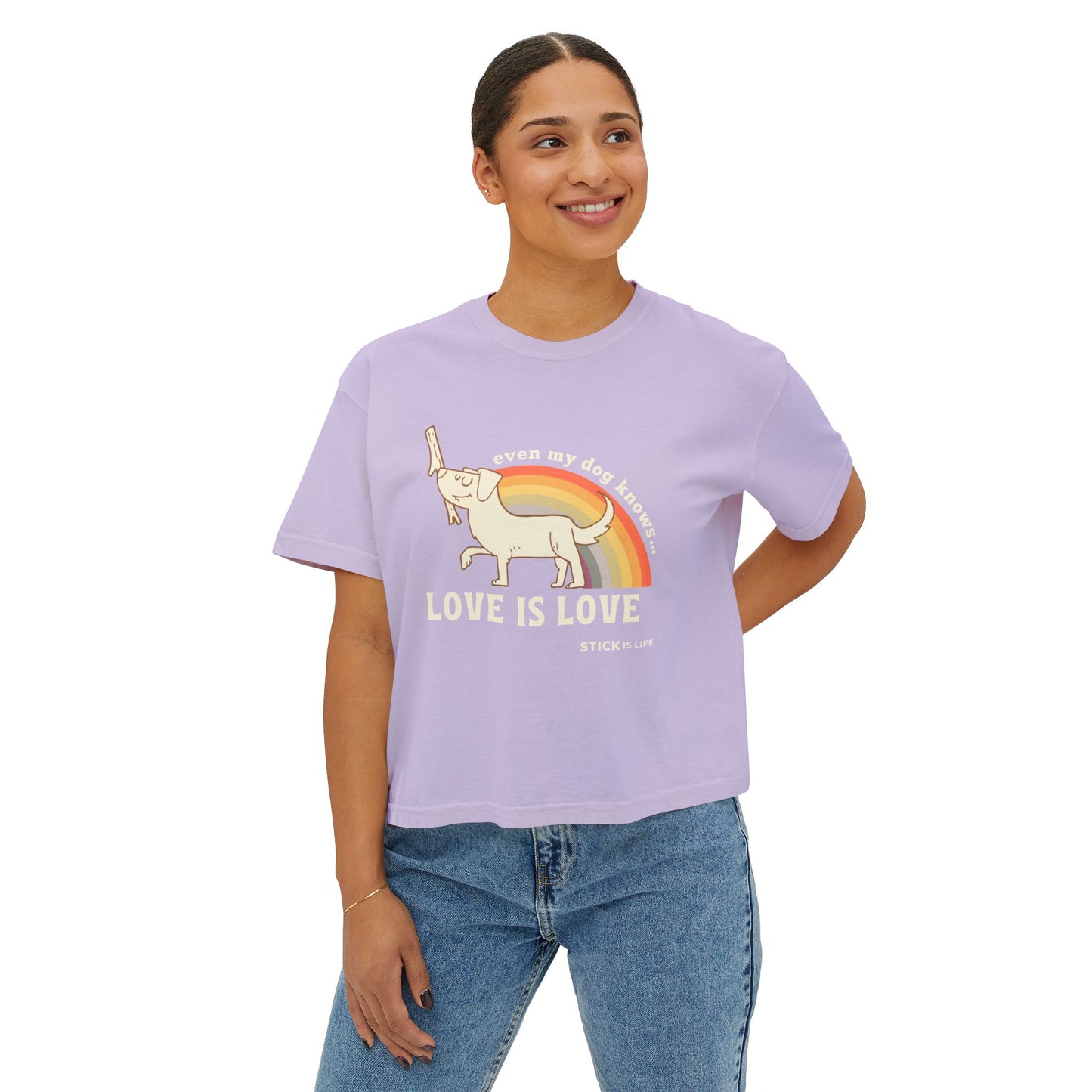 Pride Love is Love Women's Boxy Tee