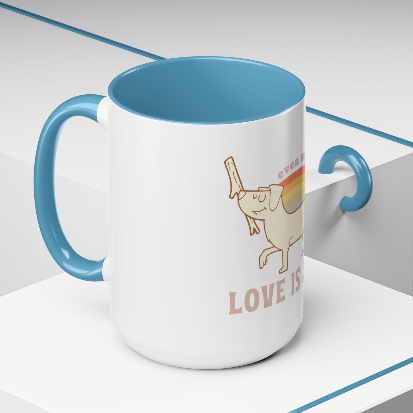 PRIDE Dog Lover Coffee Mug - "Love is Love"