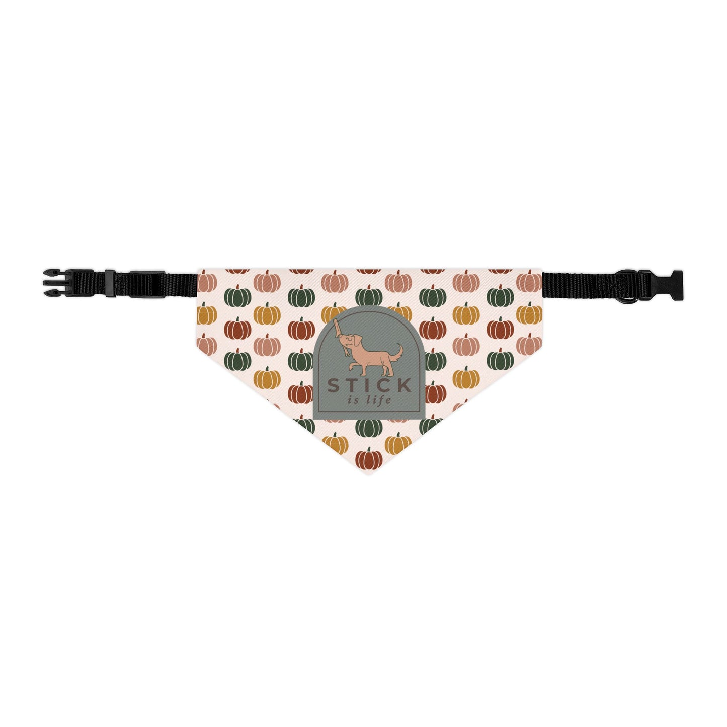 Moody Fall Pumpkin Pet Bandana Collar