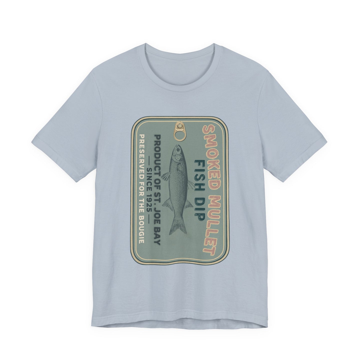 Smoked Mullet Dip Fish Tin Fisherman Core Unisex Tee