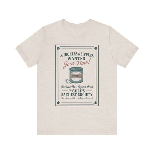 Indian Pass Oyster Club Poster - Fisherman Core Unisex Tee