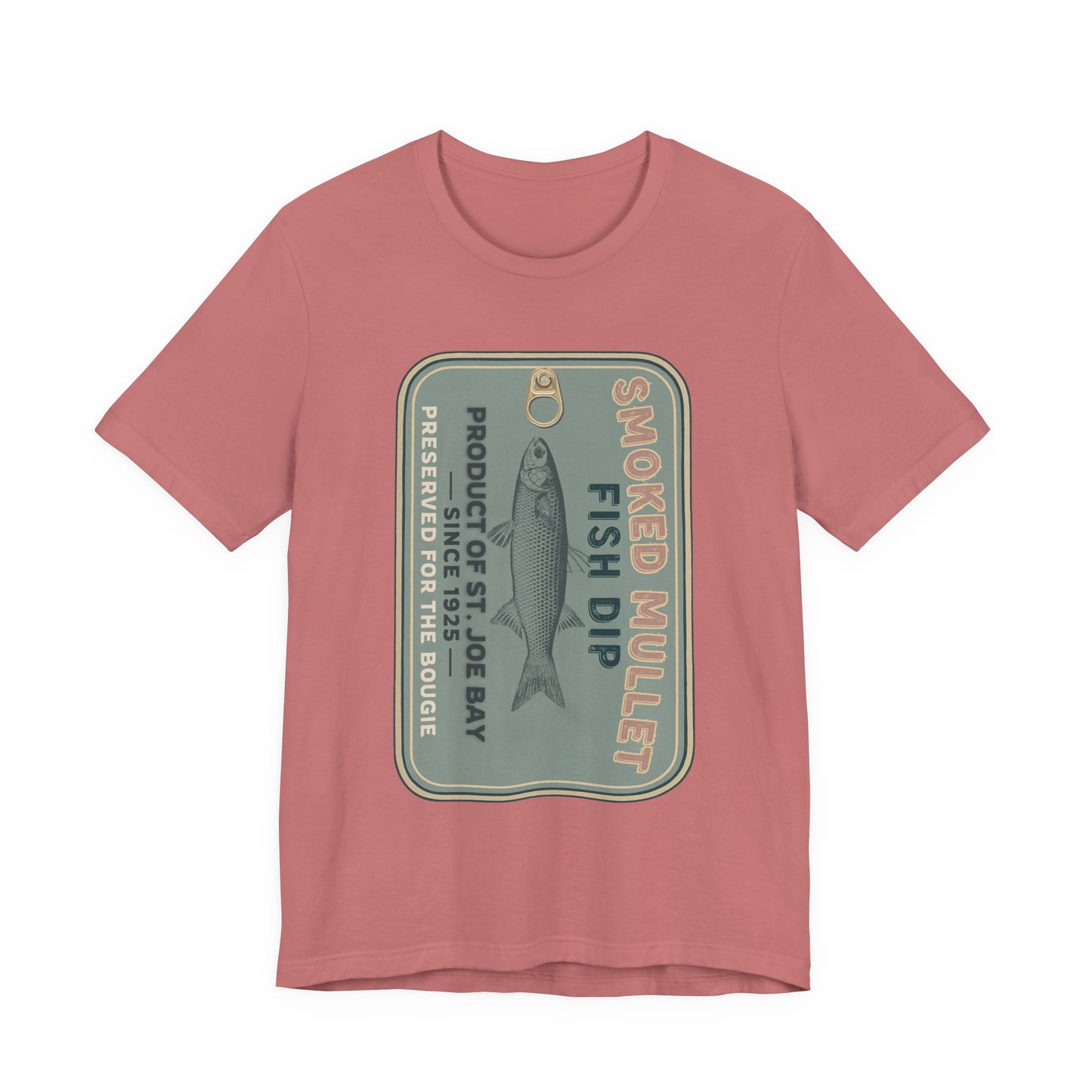 Smoked Mullet Dip Fish Tin Fisherman Core Unisex Tee