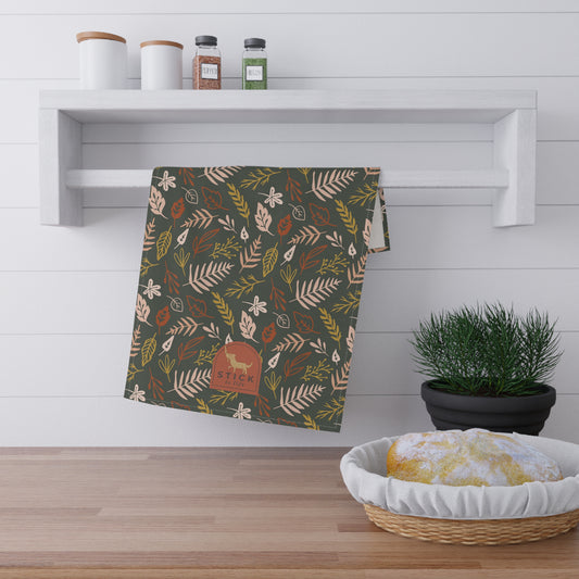 Fall Leaves Tea Towel – Eco-Friendly Kitchen Decor