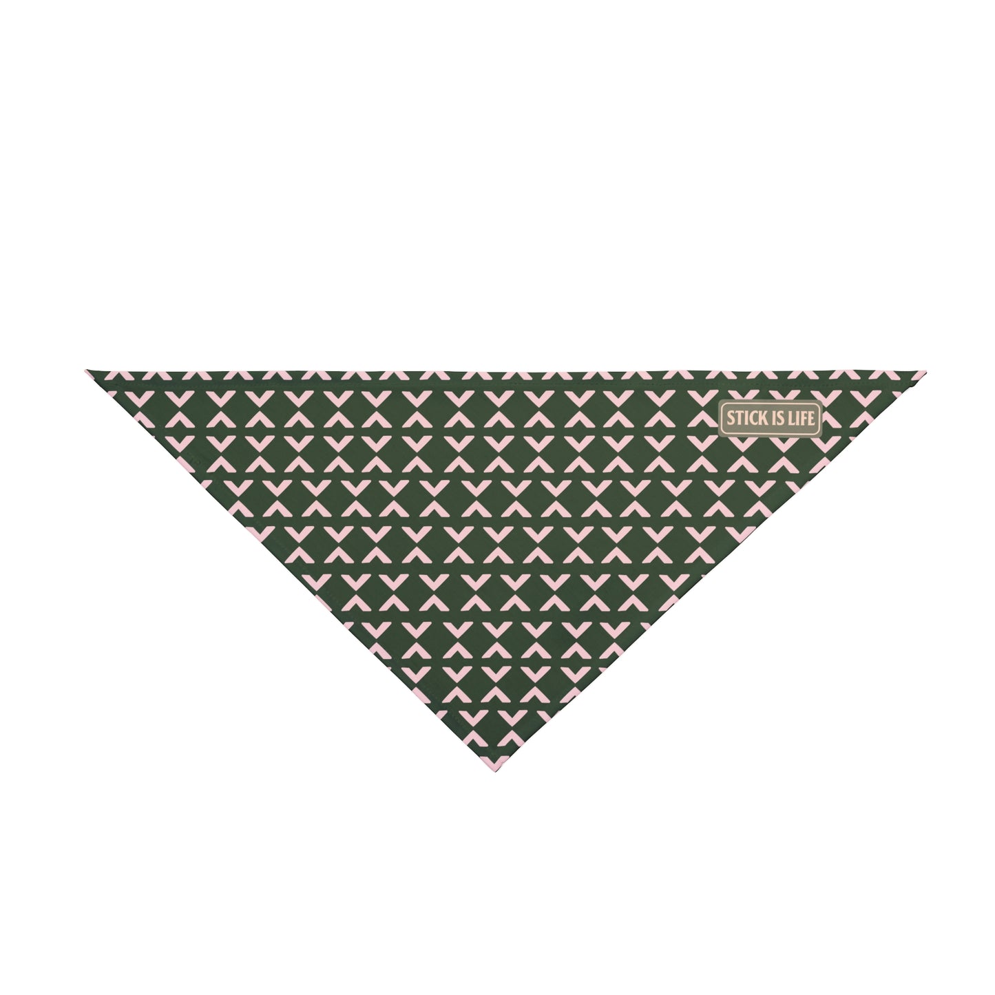 Fall Green and Mauve Pattern Pet Bandana