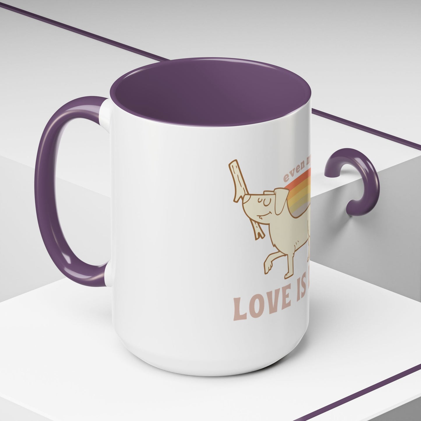 PRIDE Dog Lover Coffee Mug - "Love is Love"