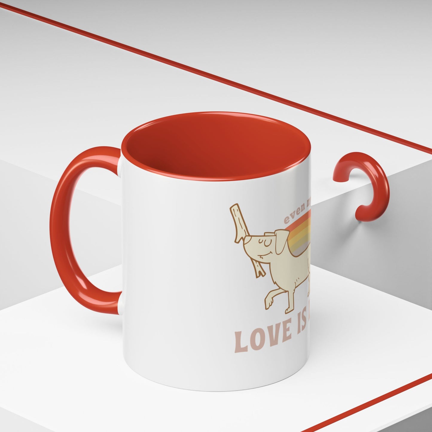 PRIDE Dog Lover Coffee Mug - "Love is Love"