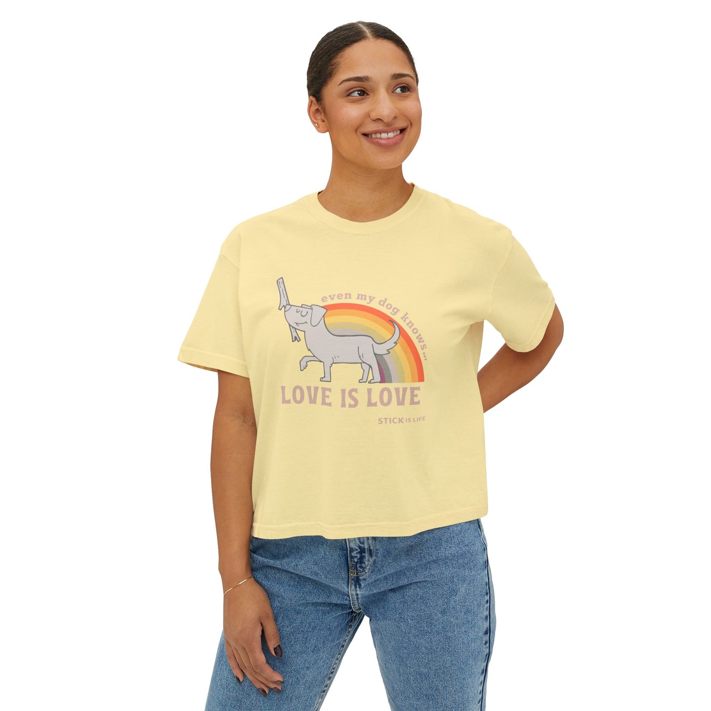 Pride Love is Love Women's Boxy Tee