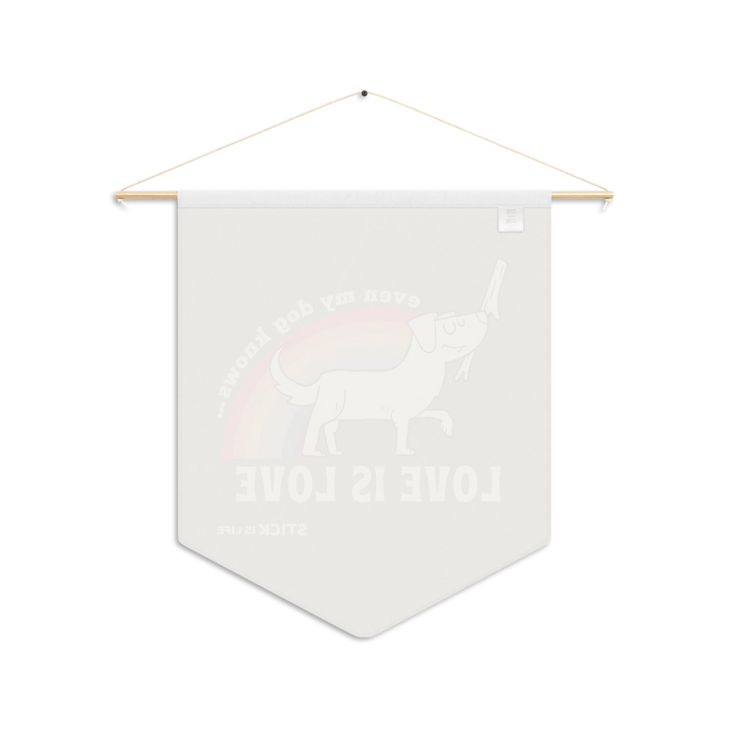 Pride Dog Pennant "Love is Love"