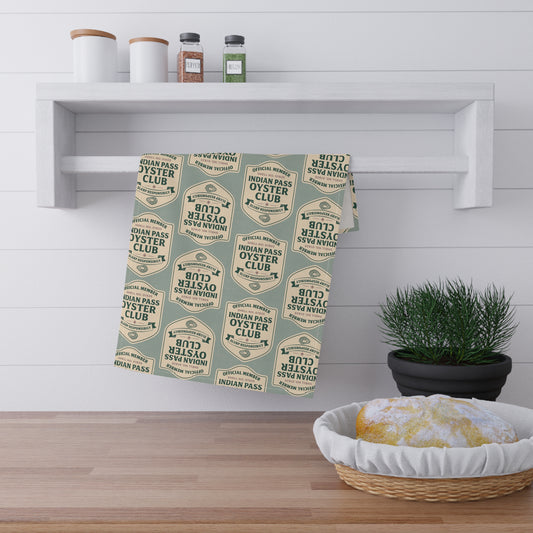 IP Oyster Club Badge Tea Towel – Eco-Friendly Kitchen Decor