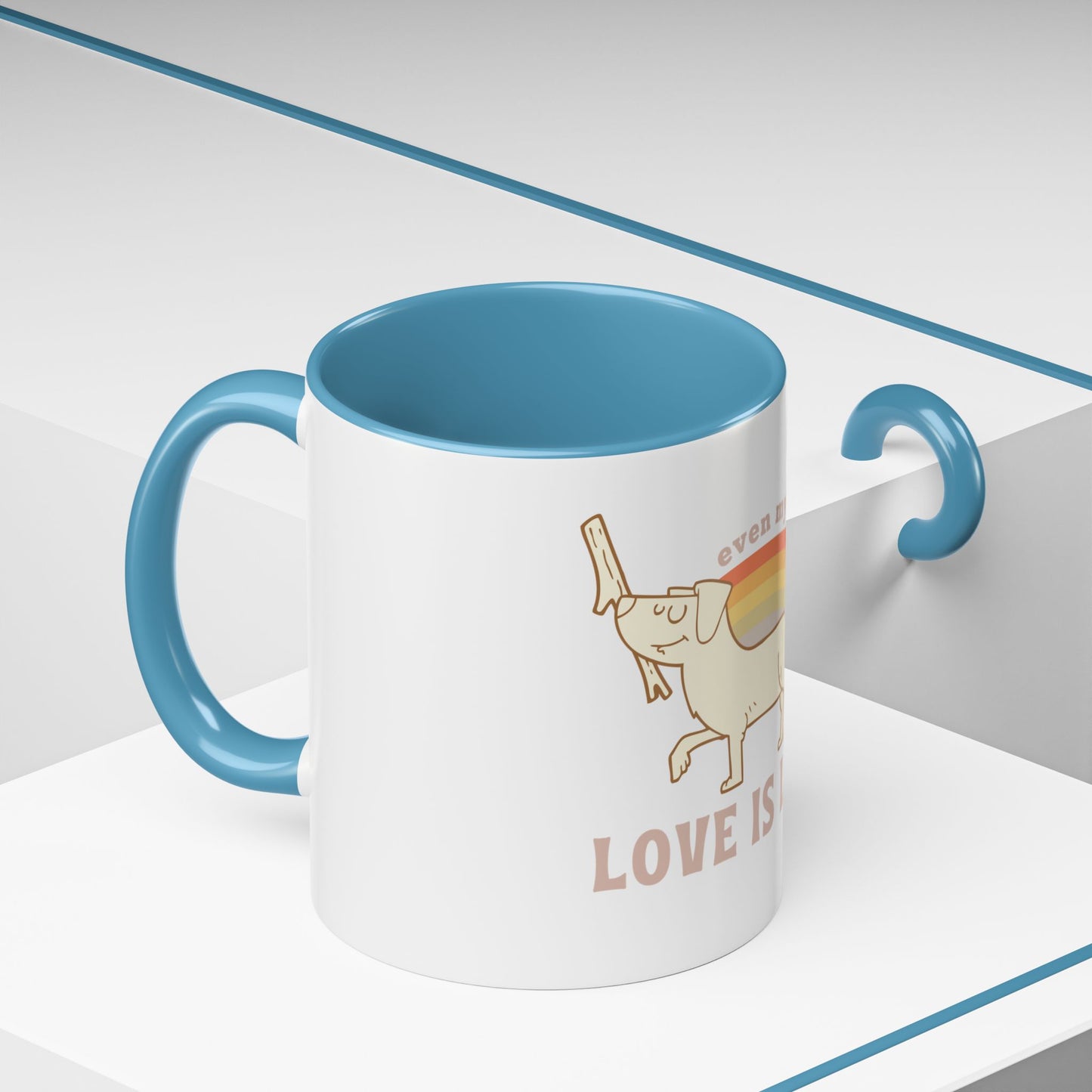 PRIDE Dog Lover Coffee Mug - "Love is Love"