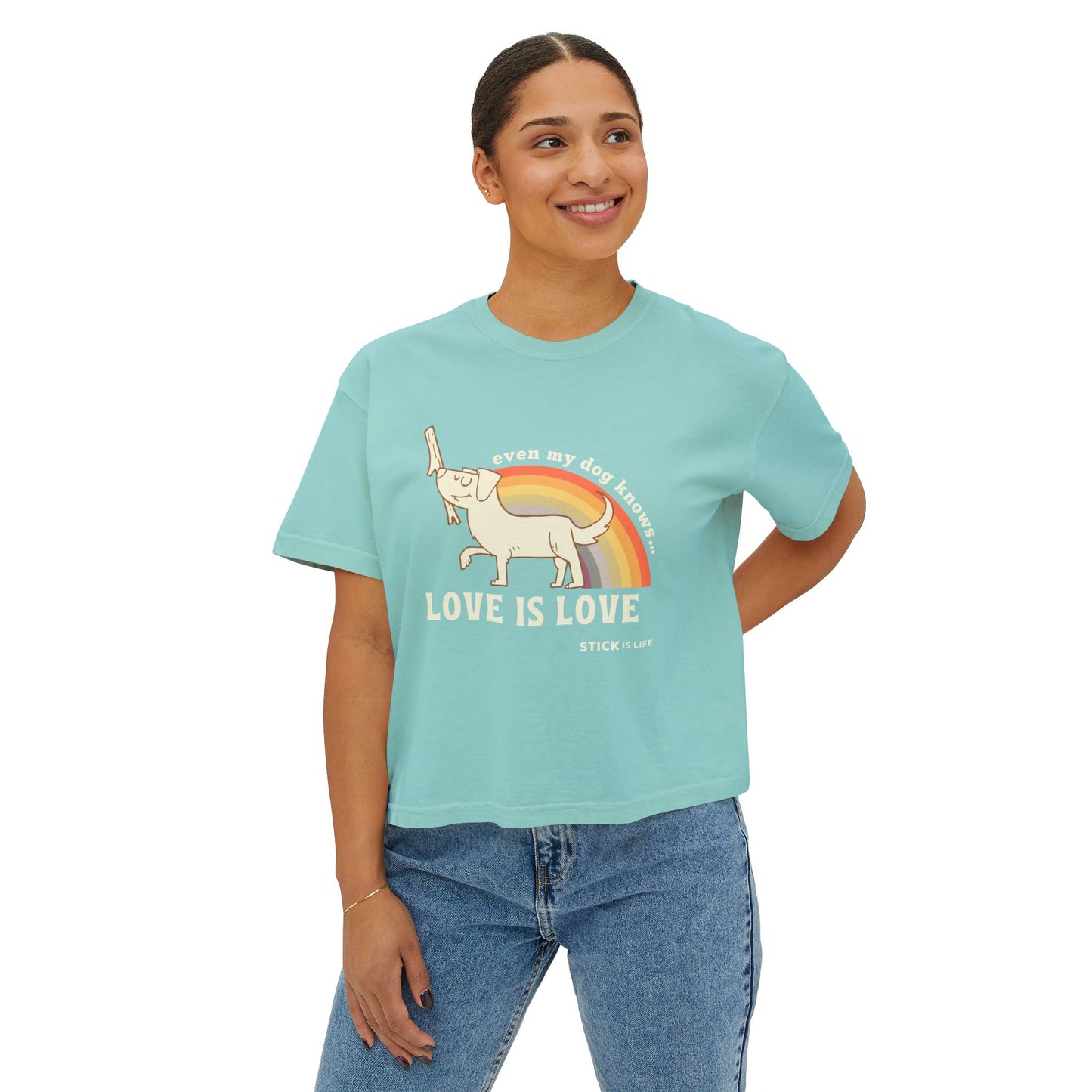 Pride Love is Love Women's Boxy Tee