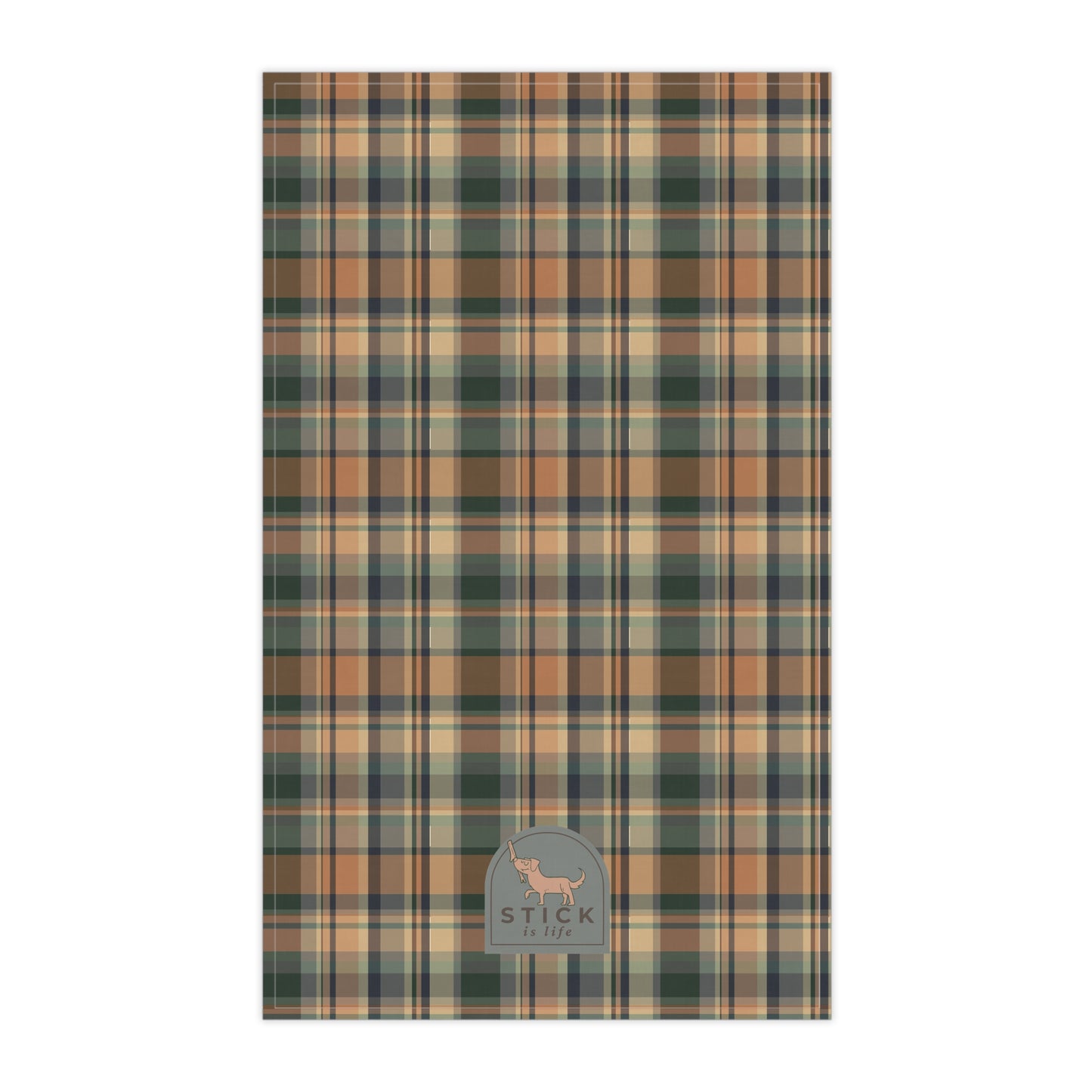 Plaid Fall Tea Towel – Eco-Friendly Kitchen Decor