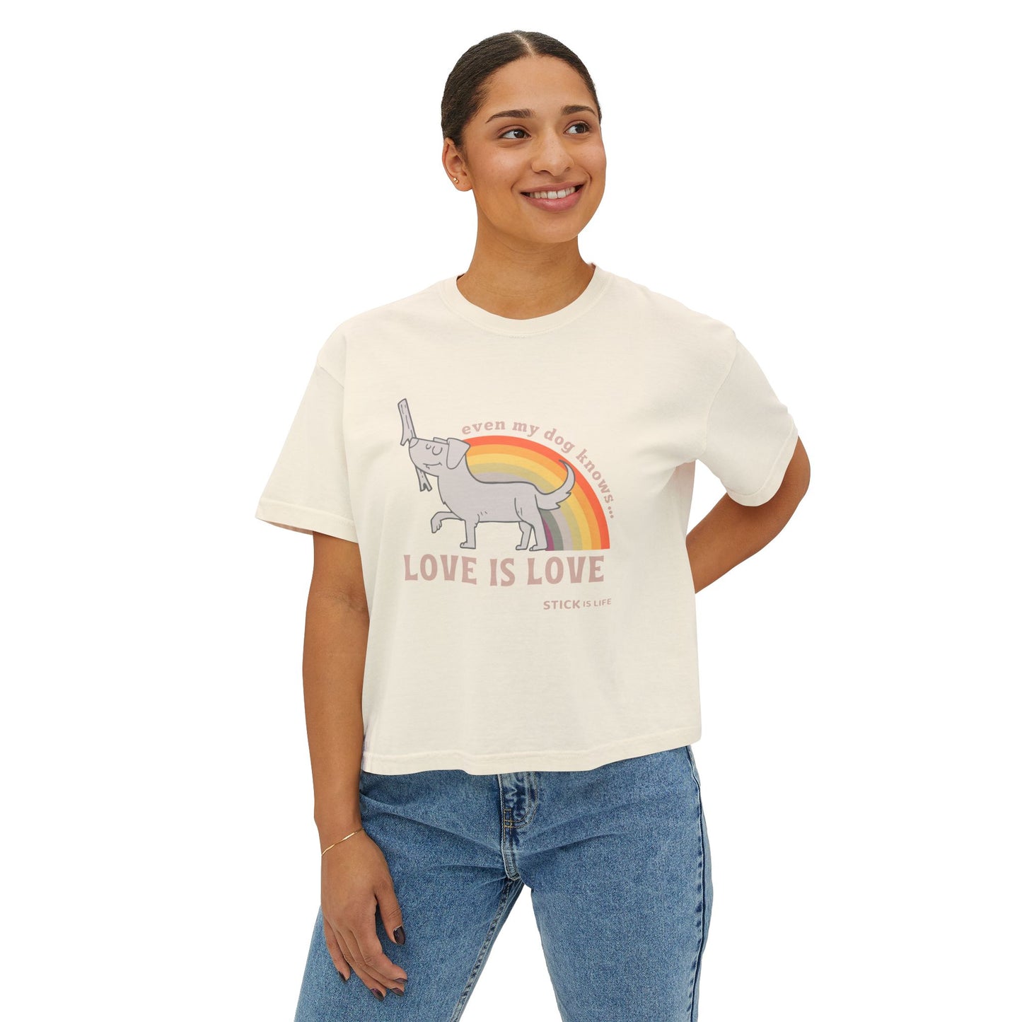 Pride Love is Love Women's Boxy Tee