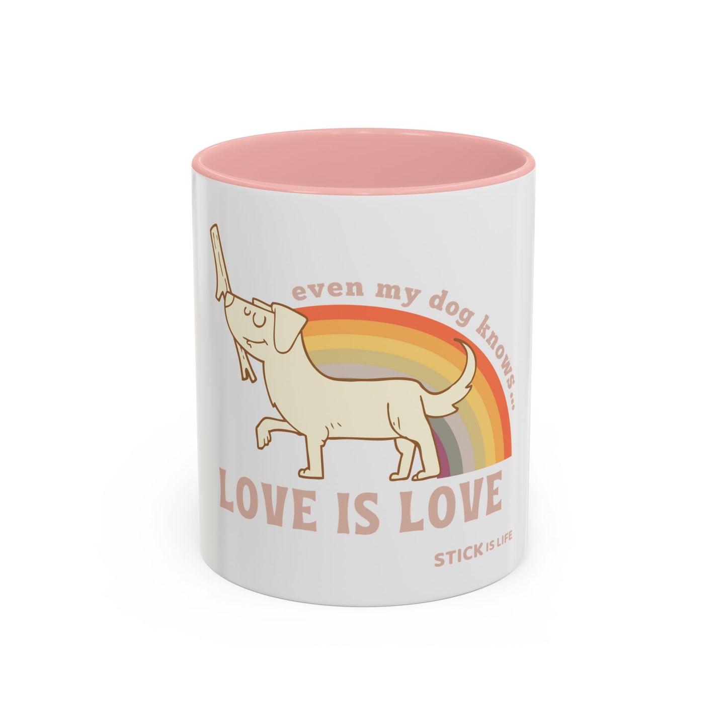 PRIDE Dog Lover Coffee Mug - "Love is Love"