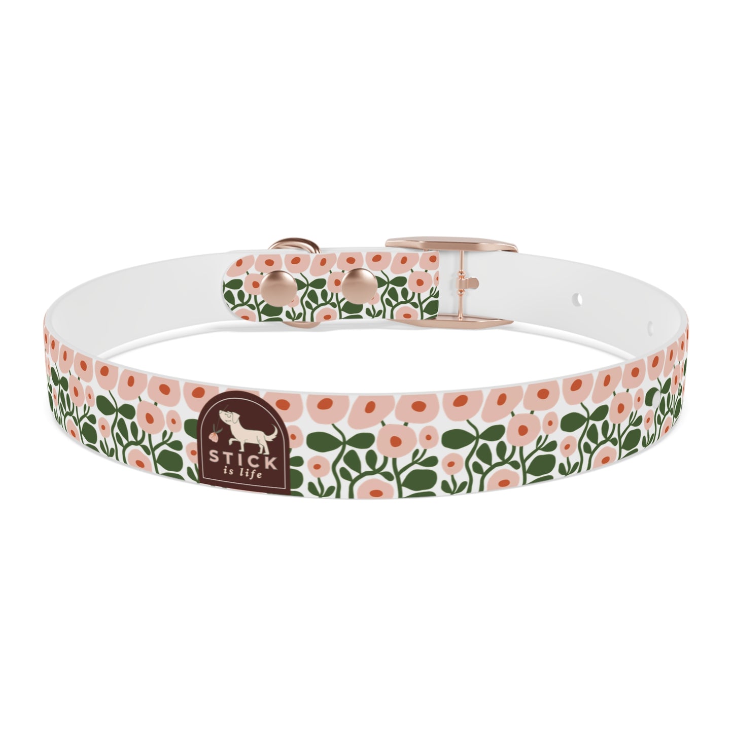 Pink Spring Floral Dog Collar